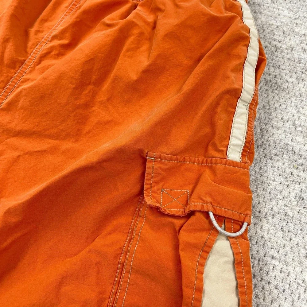 Vintage Y2K Abercrombie &‎ Fitch Swim Trunks Cargo Borad Shorts Orange 2000s